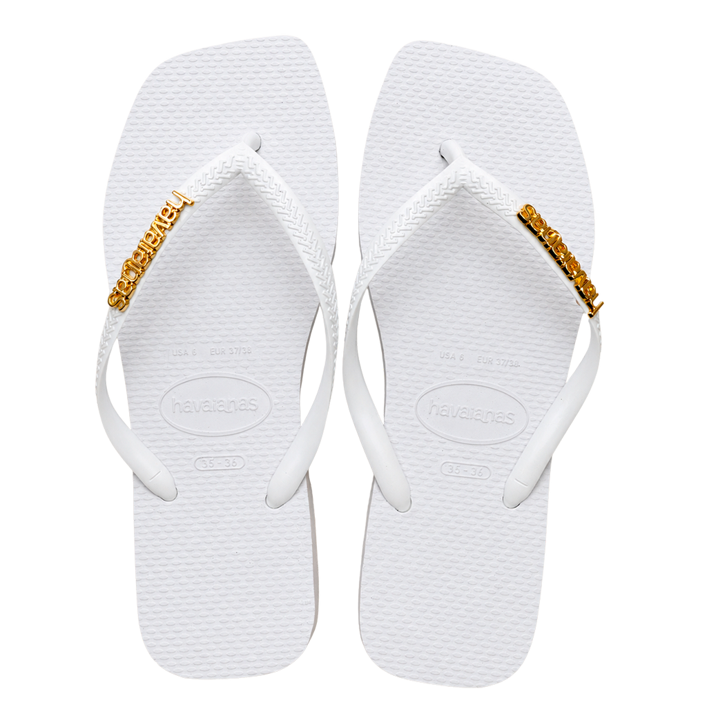 Havaianas Square + Plaquinha Dourado