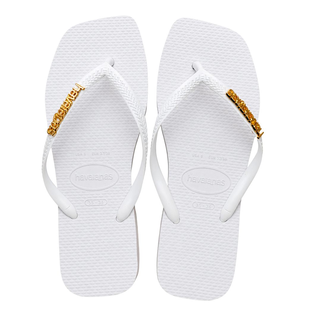 Havaianas Square + Plaquinha Dourado