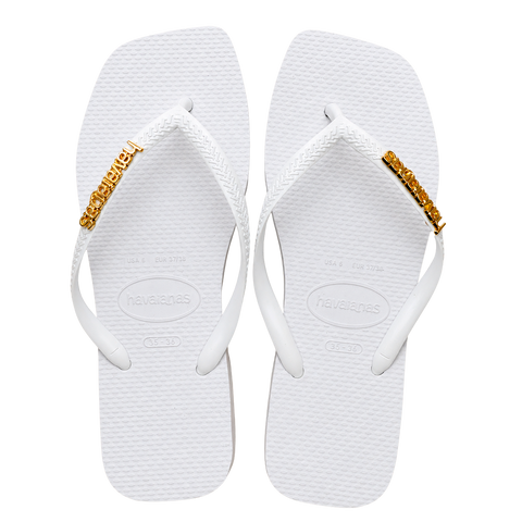 Havaianas Square + Plaquinha Dourado