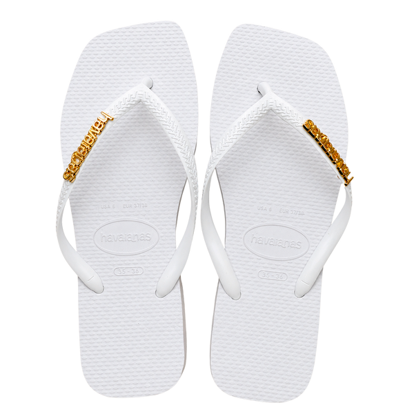 Havaianas Square + Plaquinha Dourado