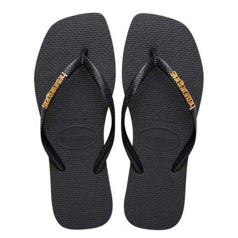 Havaianas Square + Plaquinha Dourado