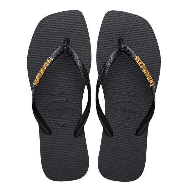 Havaianas Square + Plaquinha Dourado
