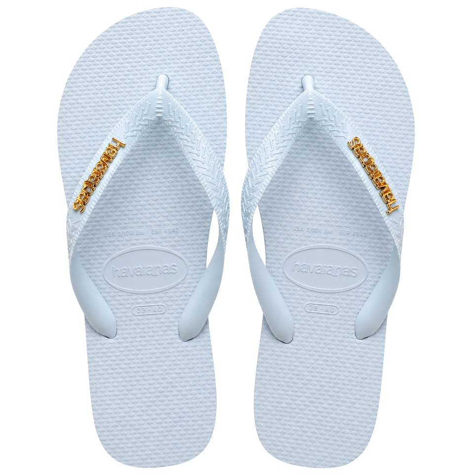 Havaianas Top + Plaquinha Dourado
