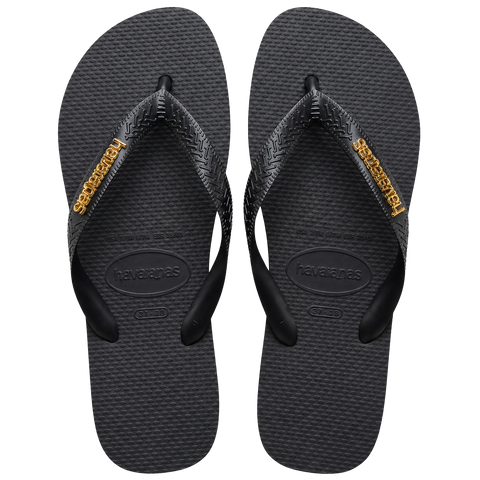 Havaianas Top + Plaquinha Dourado