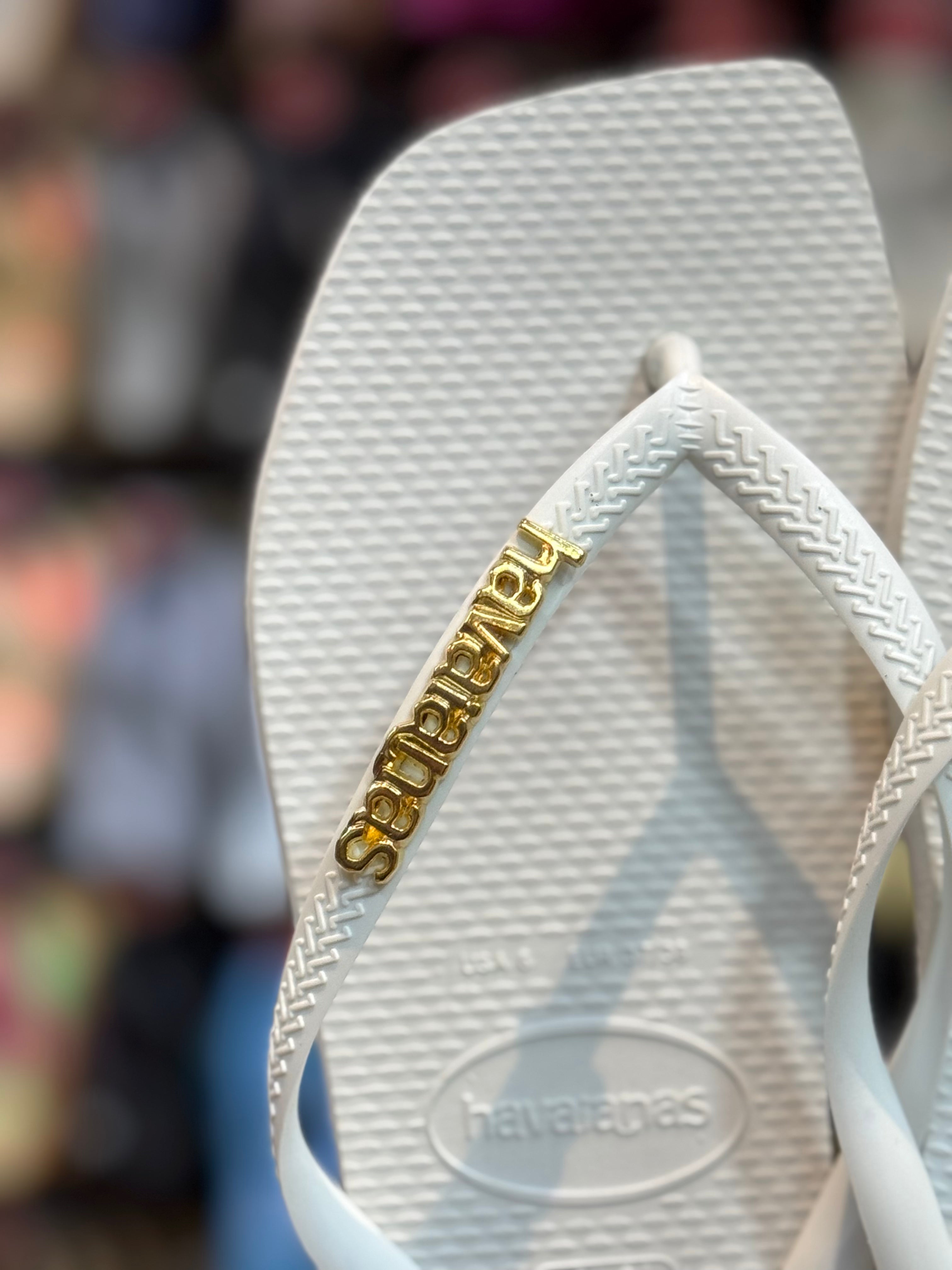 Havaianas Square + Plaquinha Dourado