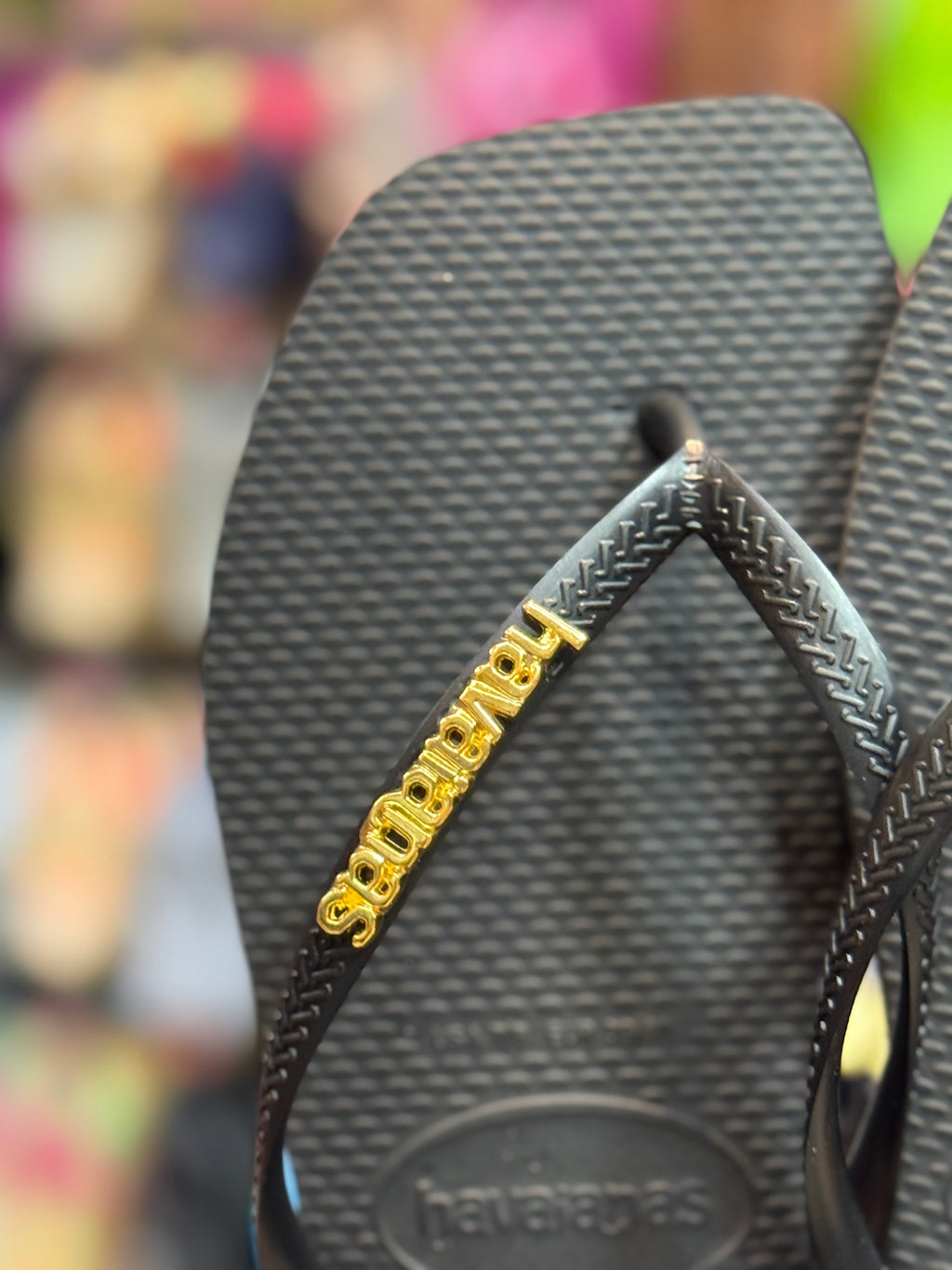 Havaianas Square + Plaquinha Dourado