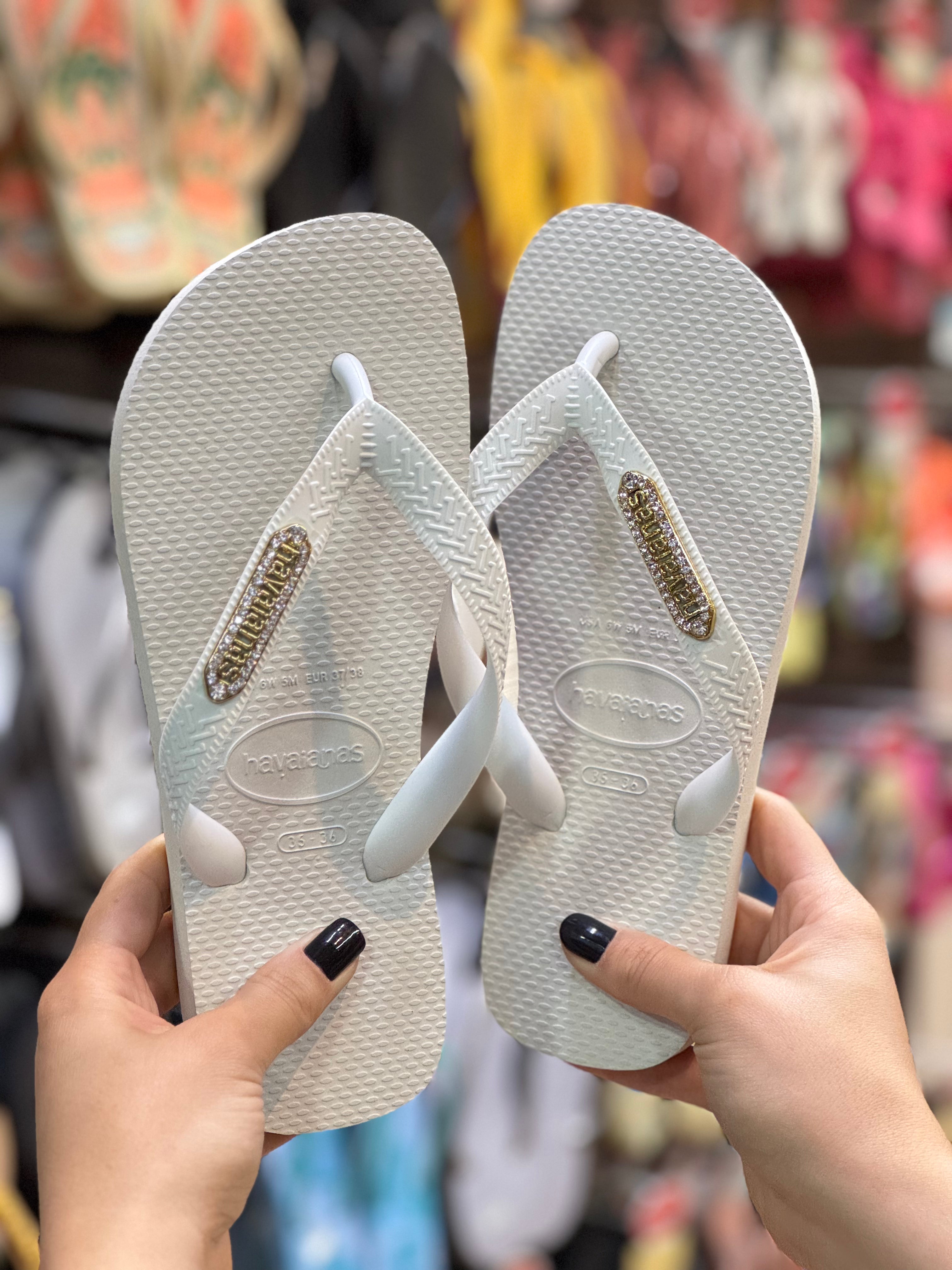 Havaianas Top + Plaquinha Cristal