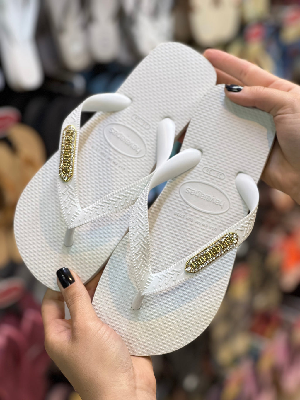 Havaianas Top + Plaquinha Cristal